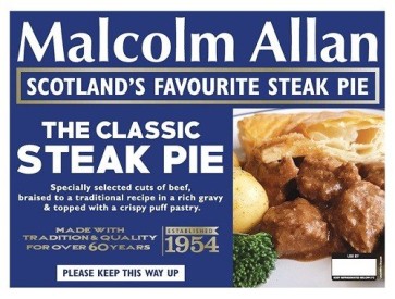 Malcolm Allan Classic Steak Pie 1Kg