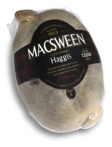 Macsween Haggis serves 8 (nominal weight 1.8kg)