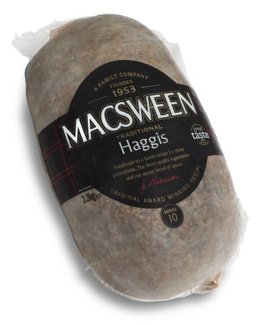 Macsween Traditional Haggis - 2.3kg Serves 10 approx